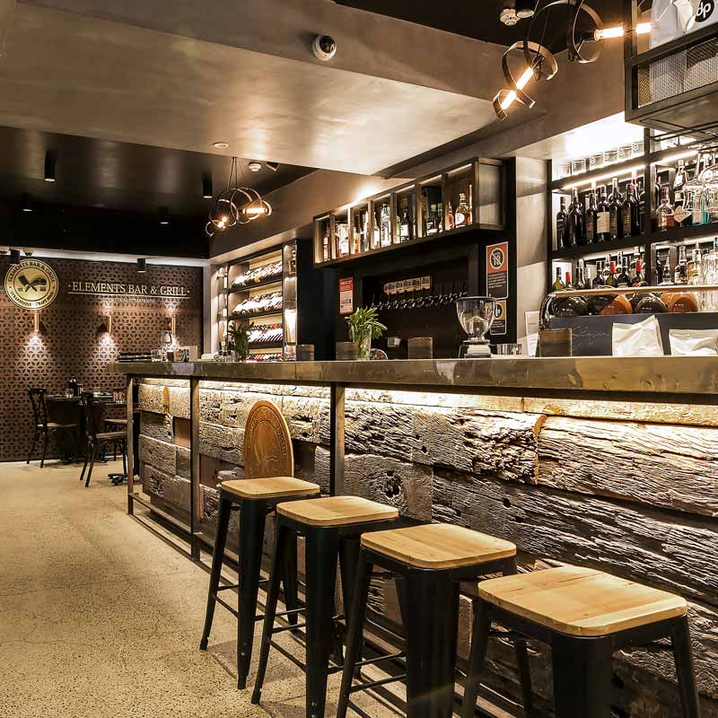 Interior Design for Elements Bar and Grill in Darlinghurst