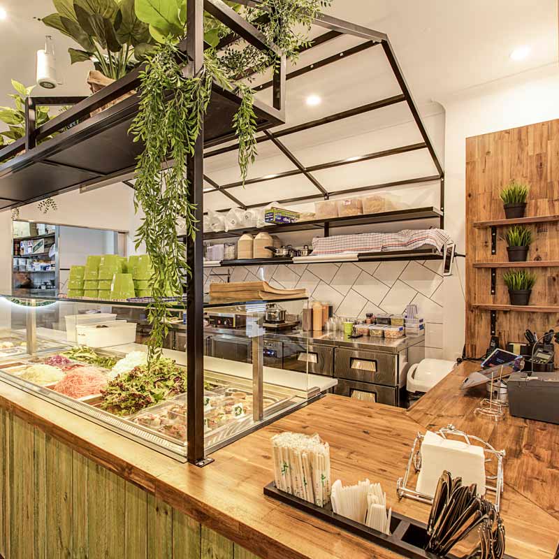 Interior Design for Greenhouse Salad Bar in Edgecliff